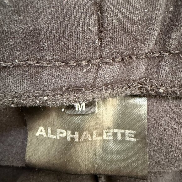 Alphalete Jogger Sweatpants Women's Medium Black Activewear Pockets Drawstring - Picture 11 of 13